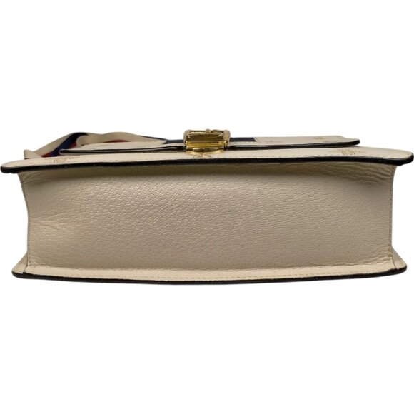 276648BA (X6) Gucci Crossbody Bag Sherry Line White Leather - Picture 4 of 9